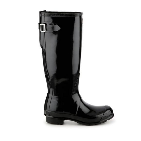 Hunter Original Tall Gloss Rain Boots Black - Picture 2 of 16